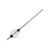 DEÁKY REBROVANÉ KRMÍTKO FEEDER - olovo-plast - inline - 40-g - 4-rebrovane