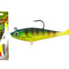 WIZARD SWIMBAIT - PADDLE LONG GUMENÁ NÁSTRAHA - 3-inch - green-redtiger - paddle-long