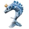 VANKÚŠ NA KRK V TVARE RYBY FISH KING NECK PILLOW - 30-cm